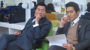 ‘초한지’ 정겨운-김일우, 두 본부장의 닮은 꼴 대본 연습