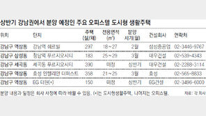 상반기 서울 강남권 ‘황금알 오피스텔’ 쏟아진다