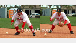 [스프링캠프 24시] SK 조인성·정상호, 홍백전 1루수 출장