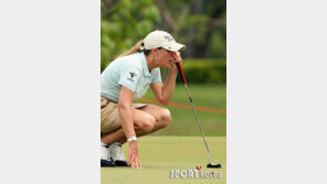 [포토] ‘美간판’ 크리스티 커 어깨에 하나은행 로고가…