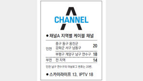 [인천/경기]채널A 지역별 케이블 채널