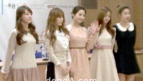 걸스데이, 물오른 미모 청순 각선미…가온차트 기자회견 참석