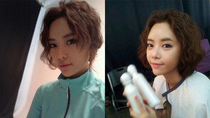 황정음, 확변한 얼굴…남친 입대에 울었나?