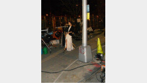 유리, 롱드레스 입고 뉴욕거리 활보