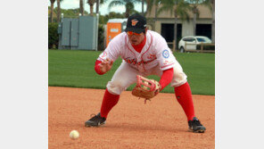 포수 마스크 쓰고 나갈까? 정상호 “1루수는 어색해”