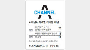 [인천/부천]채널A 지역별 케이블 채널