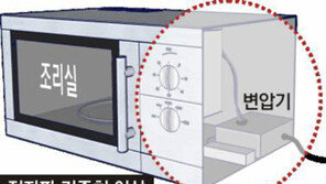 “전자레인지 오른쪽, 전자파 조심”… 왼쪽인 조리실보다 더 나와