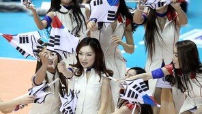 [포토] 치어리더, 3·1절 맞이 태극기 포퍼먼스