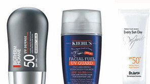 [Beauty]보습은 기본, 피부 보정해주고 주름 개선까지… 남성 자외선 차단제 신상들