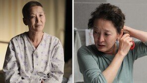 윤석화, 3번째 삭발 투혼…촬영장도 눈물바다