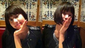 한지혜, 긴머리 싹둑 ‘손바닥만 한 얼굴’