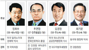 [4·11총선 격전지]경북 영천, 與성향 세 후보 리턴매치