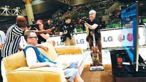 美대학농구 결승전 찾아간 LG전자