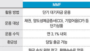 [라이벌 리포트]단기자금 굴리는 데 딱!… CMA vs MMF