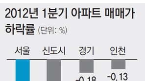 송파구 아파트, 전국서 가장 많이 하락