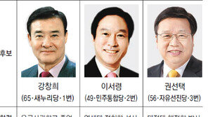 [4·11총선 격전지]대전 중, 朴風’ 업은 강창희, 권선택과 3번째 대결