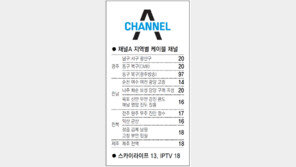 [광주/전남][전북][제주]채널A 지역별 케이블 채널