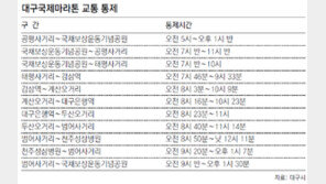 [대구/경북]8일 대구국제마라톤대회… 시내 일부 도로 아침 5시부터 교통 통제됩니다