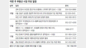 [부동산 캘린더]12일 세종시-울산 우정혁신도시 접수