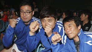 [SD포토] 이만기-양준혁-심권호 ‘김동현 기다려라’