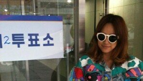 이효리, 투표 인증샷 공개… “‘투표 패션’도 남달라”