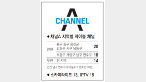 [인천/경기]채널A 지역별 케이블 채널