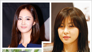 [우먼 동아일보 스타 헤어] 청순하고 여성스럽게~ 소녀시대 유리, 하지원, 김민정… 앞가르마 헤어 스타일링