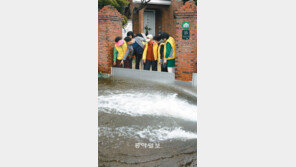 우면산 물난리 또 없게… 차수판 시험