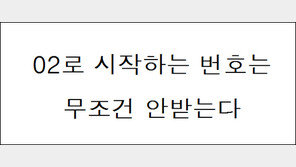 서울 사람 빼고 공감 “02 국번 전화 안받는 이유는?”