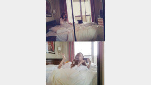 효민, 잠옷 입고 침대서 뒹굴 ‘청순 절정’