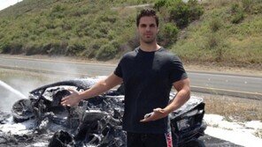 대인배 男…람보르기니 불태우고도 인증샷!