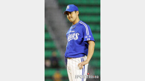 [포토] 장원삼 1회 8실점…‘멘탈 붕괴’