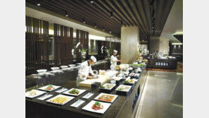 [Dining]호텔 레스토랑 등 고급 식당가 로컬푸드 강풍