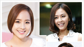 [우먼 동아일보 스타 헤어] 갸름한 얼굴의 완성~ 유진, 심은진, 홍수현… 옆가르마 헤어 스타일링