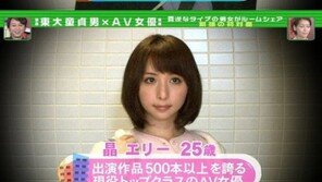 명문대생과 AV배우 동거, 日 방송 화제… “화끈하네!”