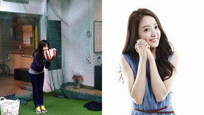 반가운 이세은, 시구 맹연습 중 ‘귀요미 포즈’