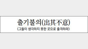 [한자로 읽는 고전]<17>출기불의(出其不意)