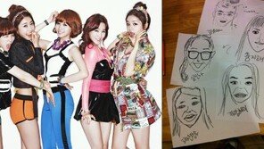 걸스데이, 직접 그린 캐리커처 솜씨 굿! ‘폭소’