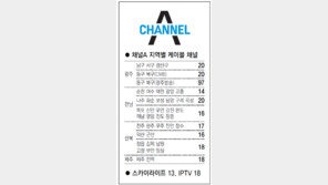 [광주/전남][전북][제주]채널A 지역별 케이블 채널