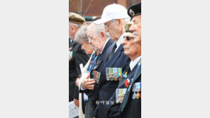 노병의 묵념… 영연방 6·25 참전 61년 기념식
