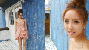 효민 극세사 다리, ‘튜브톱에 드러난 앙상한 몸매’