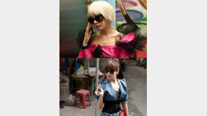 성유리, 레이디가가 코스프레 ‘금발+레이스’ 