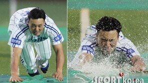 [포토] 이승엽, ‘팬’분들께 시원한 슬라이딩을~!