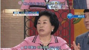 전원주 분노 “며느리, 감히 내 아들을 머슴처럼 부려”