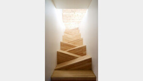 못 올라가는 계단, 삼각형 모양의 지그재그 계단 ‘신기해’