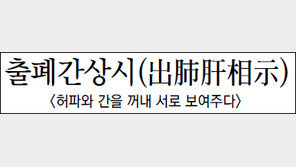 [김원중의 한자로 읽는 고전]<28>출폐간상시(出肺肝相示)