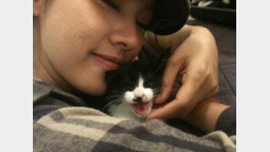 이효리, 사랑스런 고양이 품에 안고 ‘부비부비’