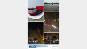 페라리, 중국 고성(古城)에서 무슨 짓을 벌인거야?