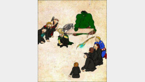 ‘어벤져스를 한 컷으로’ 패러디물 화제 “헐크가 훈장 딱이야!”