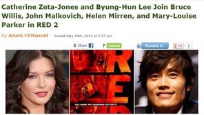 이병헌, ‘RED 2’ 출연…브루스 윌리스·캐서린 제타존스와 호흡